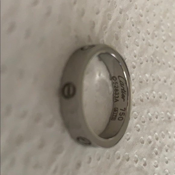 Cartier Jewelry - Authentic Cartier White Gold 18K Love Ring
